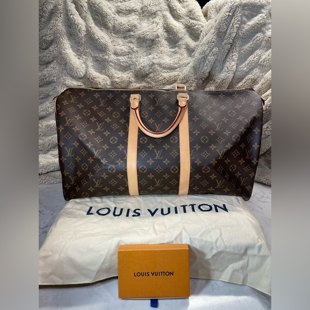 Like New Louis Vuitton Keepall 55 Monogram Rare Made in France